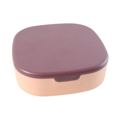 Plastic Jewellery Storage Box With Built In Mirror & Multi-Section (1 Pc)