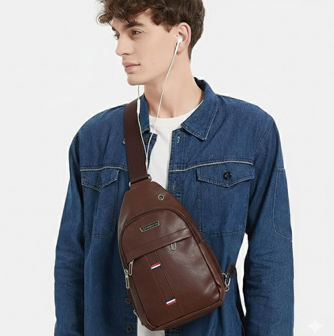 Waterproof Anti Theft Cross-body fanny pack waist bag,Shoulder Bags Chest Men Casual fashion USB Charging