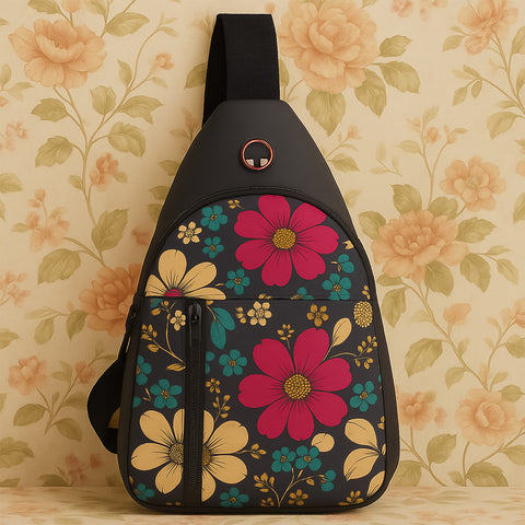 Waterproof pack waist bag, Shoulder Bags Chest Men Casual fashion USB Charging earphone hook Sling Travel Bag (1 Pc / Mix Color)