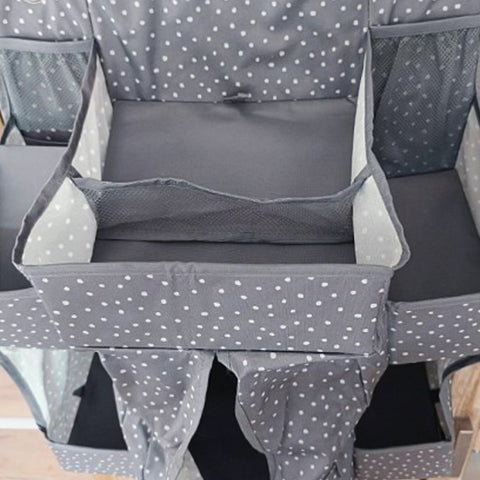 Multi-Pocket Hanging Baby Care Organizer for Wardrobe & Nursery (1 Pc)