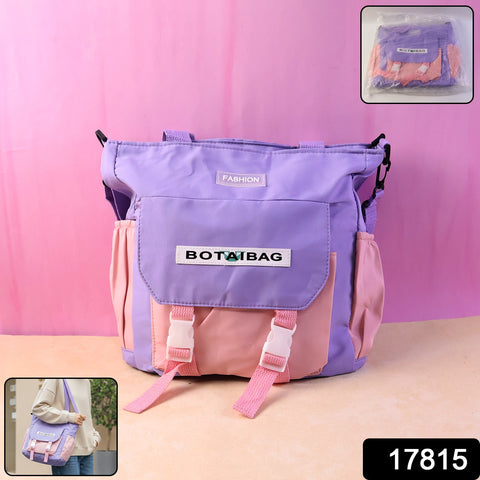 Trendy Multi-Pocket Shoulder Tote & Sling Bag for Women and Girls