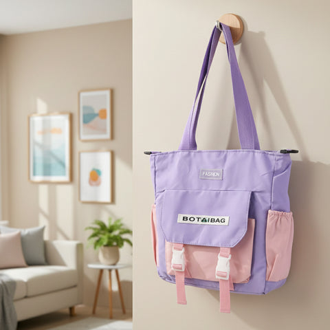 Trendy Multi-Pocket Shoulder Tote & Sling Bag for Women and Girls