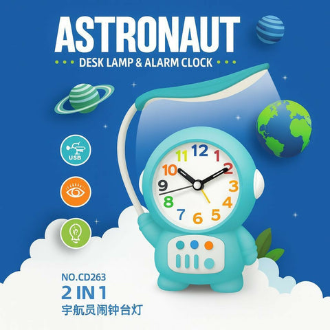 Make study time fun and functional with this adorable astronaut-shaped desk lamp