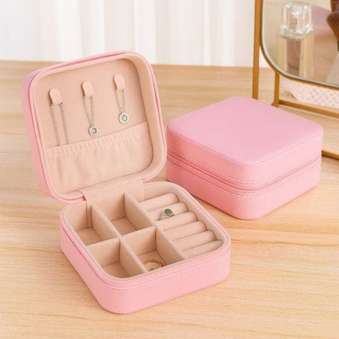 Portable Travel Jewellery Box For Women | Compact Organizer With Compartments